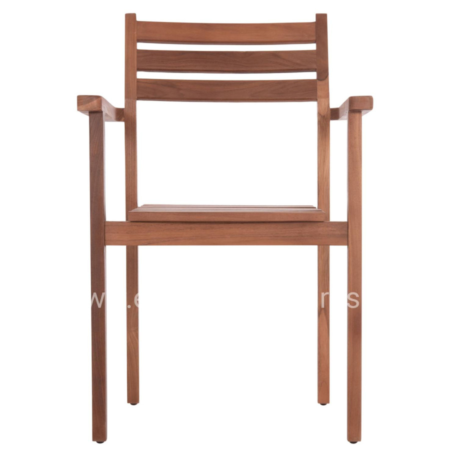 ΠΟΛΥΘΡΟΝΑ KEMPO HM6358 ΞΥΛΟ TEAK ΣΕ ΦΥΣΙΚΟ--58x58,5x88Υεκ.