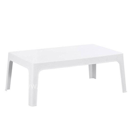 RECTANGULAR COFFEE TABLE SLEEK HM6367.01 POLYPROPYLENE IN WHITE 105x64x40Hcm.