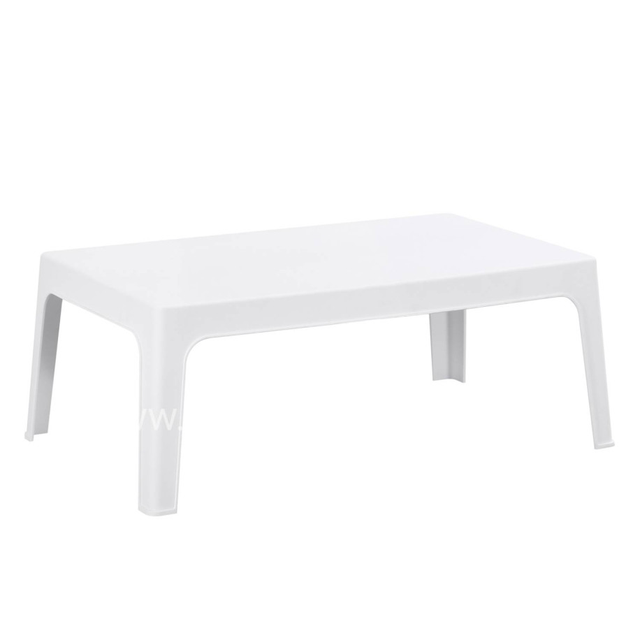 ΤΡΑΠΕΖΑΚΙ ΟΡΘΟΓΩΝΙΟ SLEEK HM6367.01 ΠΟΛΥΠΡΟΠΥΛΕΝΙΟ ΣΕ ΛΕΥΚΟ 105x64x40Υεκ.