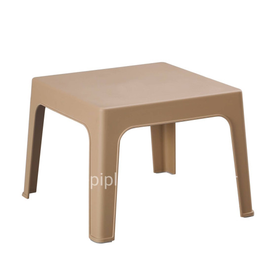 SQUARE COFFEE TABLE SLEEK HM6371.03 POLYPROPYLENE IN CAPPUCCINO 56x56x40Hcm.