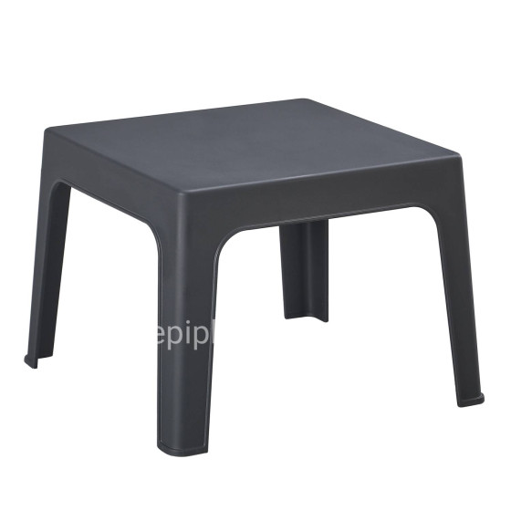 SQUARE COFFEE TABLE SLEEK HM6371.10 POLYPROPYLENE IN DARK GREY 56x56x40Hcm.
