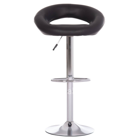 BAR STOOL SWIVEL REA HM203.21 WITH SUSPENSION-BLACK PU 54x47x96Hcm.