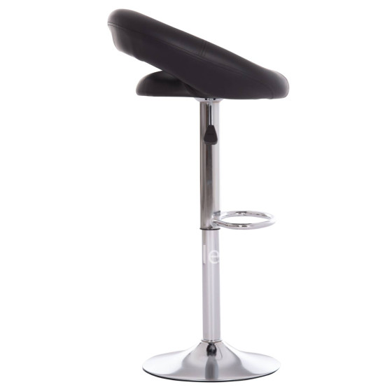 BAR STOOL SWIVEL REA HM203.21 WITH SUSPENSION-BLACK PU 54x47x96Hcm.
