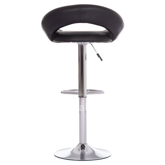 BAR STOOL SWIVEL REA HM203.21 WITH SUSPENSION-BLACK PU 54x47x96Hcm.