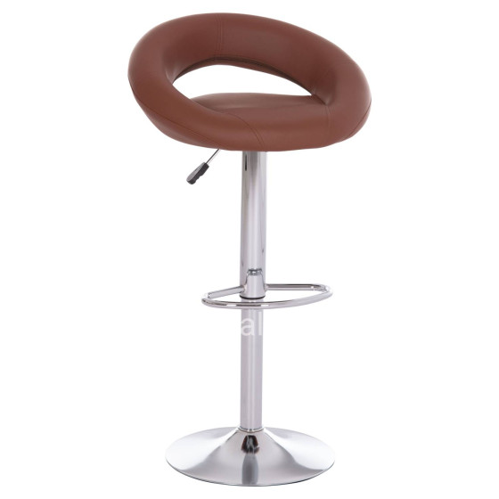 BAR STOOL SWIVEL REA HM203.23 WITH SUSPENSION-BROWN PU 54x47x96Hcm.