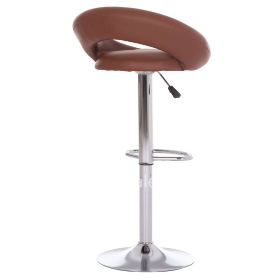 BAR STOOL SWIVEL REA HM203.23 WITH SUSPENSION-BROWN PU 54x47x96Hcm.
