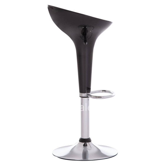 BAR STOOL SWIVEL DAISY HM200.21 ABS IN BLACK--SUSPENSION 44x38x85Hcm.
