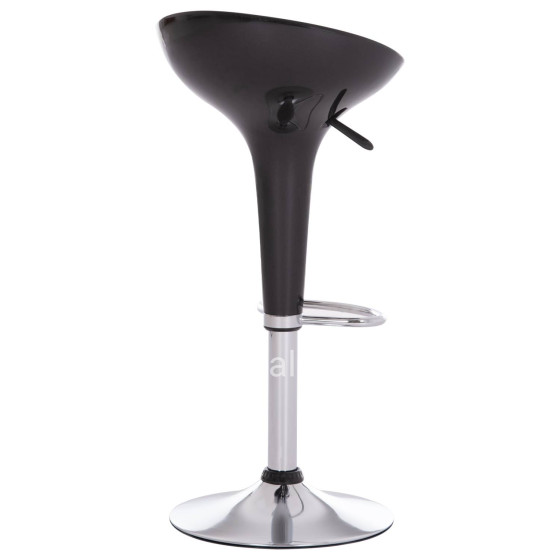 BAR STOOL SWIVEL DAISY HM200.21 ABS IN BLACK--SUSPENSION 44x38x85Hcm.