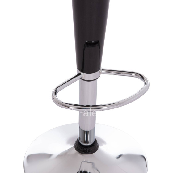 BAR STOOL SWIVEL DAISY HM200.21 ABS IN BLACK--SUSPENSION 44x38x85Hcm.