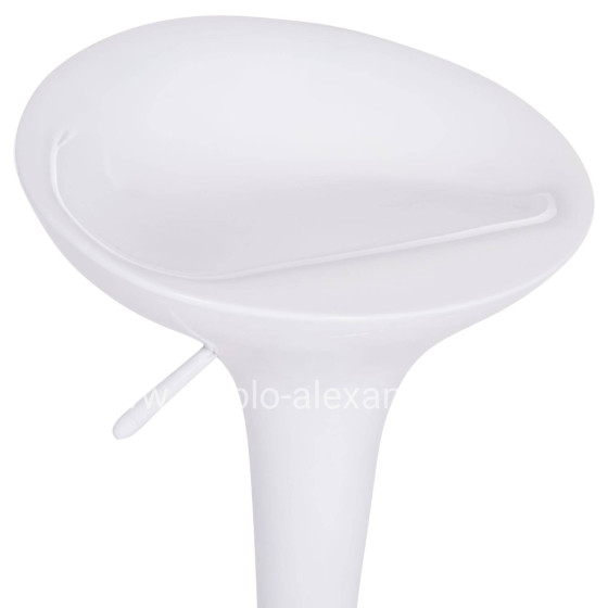 BAR STOOL SWIVEL DAISY HM200.22 ABS IN WHITE--SUSPENSION 44x38x85Hcm.