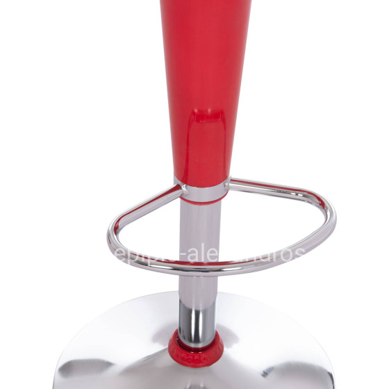 BAR STOOL SWIVEL DAISY HM200.24 ABS IN RED--SUSPENSION 44x38x85Hcm.