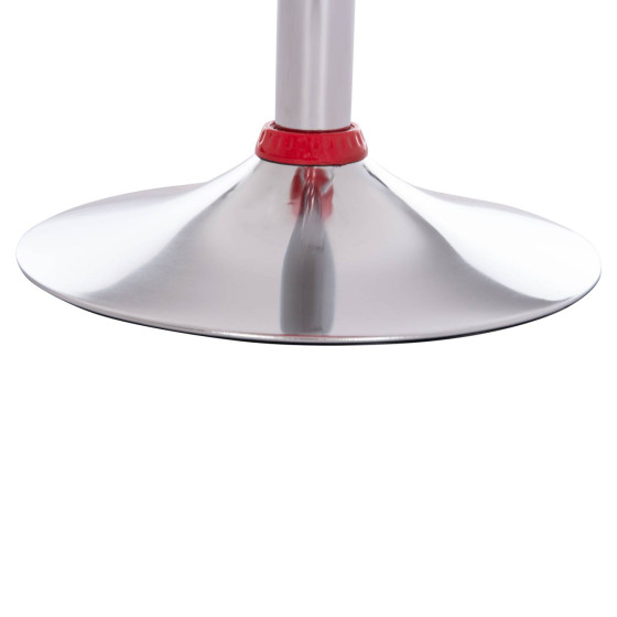 BAR STOOL SWIVEL DAISY HM200.24 ABS IN RED--SUSPENSION 44x38x85Hcm.