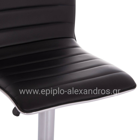 BAR STOOL SWIVEL NEXUS HM209.21 SUSPENSION & BLACK PU 43x47x116Hcm.