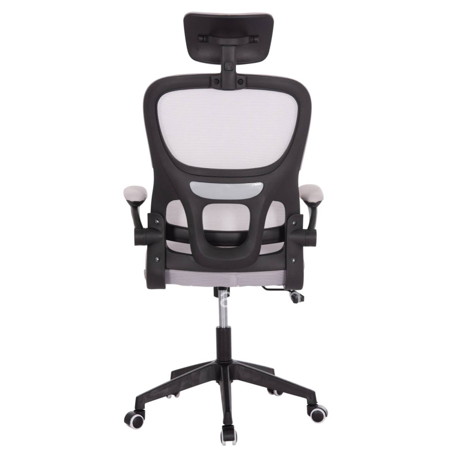 ΚΑΡΕΚΛΑ ΓΡΑΦΕΙΟΥ BASTON HM18236.02 ΓΚΡΙ MESH & ΜΑΥΡΟ PP ΣΚΕΛΕΤΟΣ 64x60x127Υεκ.