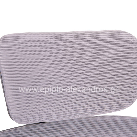 ΚΑΡΕΚΛΑ ΓΡΑΦΕΙΟΥ BASTON HM18236.02 ΓΚΡΙ MESH & ΜΑΥΡΟ PP ΣΚΕΛΕΤΟΣ 64x60x127Υεκ.