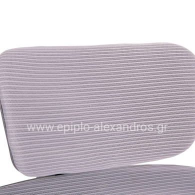 ΚΑΡΕΚΛΑ ΓΡΑΦΕΙΟΥ BASTON HM18236.02 ΓΚΡΙ MESH & ΜΑΥΡΟ PP ΣΚΕΛΕΤΟΣ 64x60x127Υεκ.