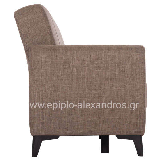 ΚΑΝΑΠΕΣ ΚΡΕΒΑΤΙ ΜΕ ΑΠΟΘ.ΧΩΡΟ TΡΙΘΕΣΙΟΣ NIKKO HM3292.02 ΚΑΦΕ ΥΦΑΣΜΑ 209x76x83Υεκ.