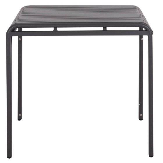 OUTDOOR SQUARE ALUMINUM TABLE RACHEL HM6338.01 GREY COLOR 80x80x76Hcm.