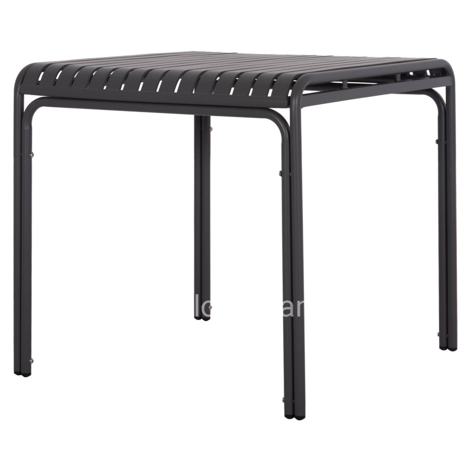 ΤΡΑΠΕΖΙ ΤΕΤΡΑΓΩΝΟ ΑΛΟΥΜΙΝΙΟΥ RACHEL HM6338.01 ΓΚΡΙ 80x80x76Υεκ.