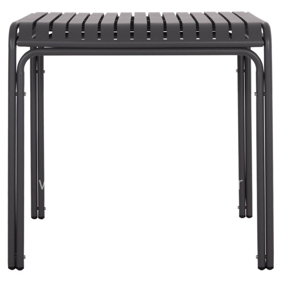 OUTDOOR SQUARE ALUMINUM TABLE RACHEL HM6338.01 GREY COLOR 80x80x76Hcm.