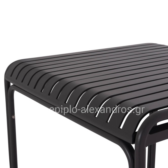 OUTDOOR SQUARE ALUMINUM TABLE RACHEL HM6338.01 GREY COLOR 80x80x76Hcm.