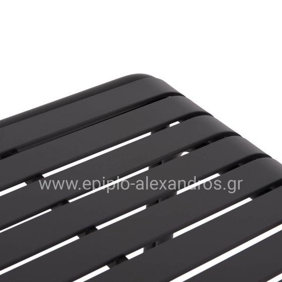 OUTDOOR SQUARE ALUMINUM TABLE RACHEL HM6338.01 GREY COLOR 80x80x76Hcm.