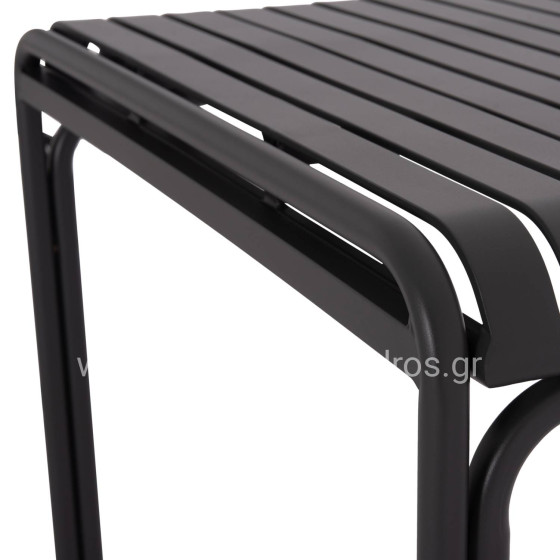 OUTDOOR SQUARE ALUMINUM TABLE RACHEL HM6338.01 GREY COLOR 80x80x76Hcm.