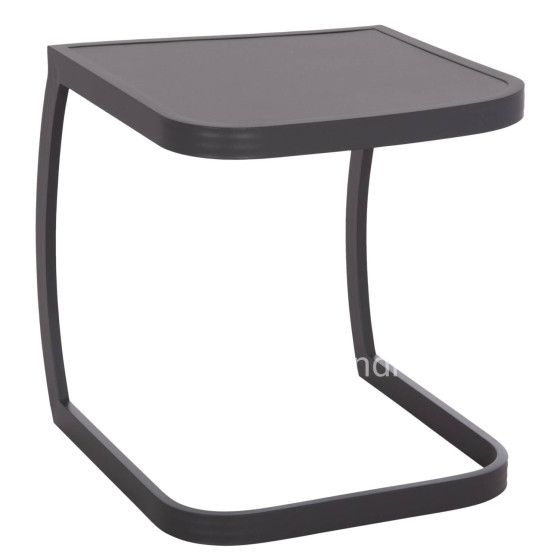 SUNBED SIDE TABLE RICKON HM6324.01 ALUMINUM IN GREY COLOR 45x48x49.5Hcm.