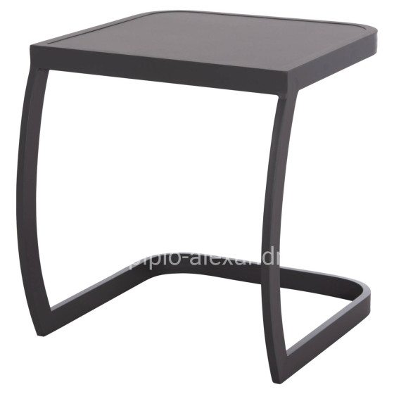 SUNBED SIDE TABLE RICKON HM6324.01 ALUMINUM IN GREY COLOR 45x48x49.5Hcm.