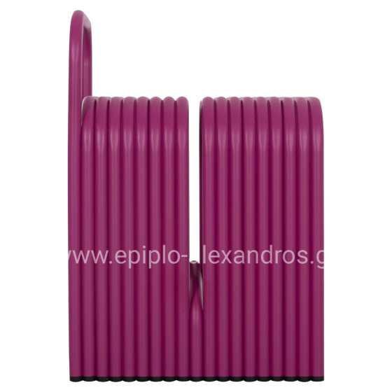 STOOL SERIES INTREPID HM6326.05 ALUMINUM IN PURPLE COLOR 40x38x55Hcm.