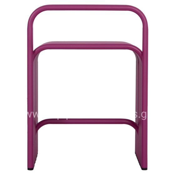 STOOL SERIES INTREPID HM6326.05 ALUMINUM IN PURPLE COLOR 40x38x55Hcm.
