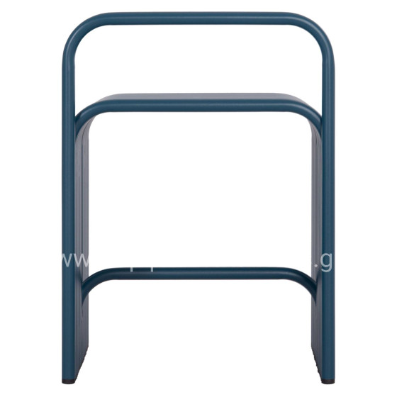 STOOL SERIES INTREPID HM6326.08 ALUMINUM IN BLUE COLOR 40x38x55Hcm.