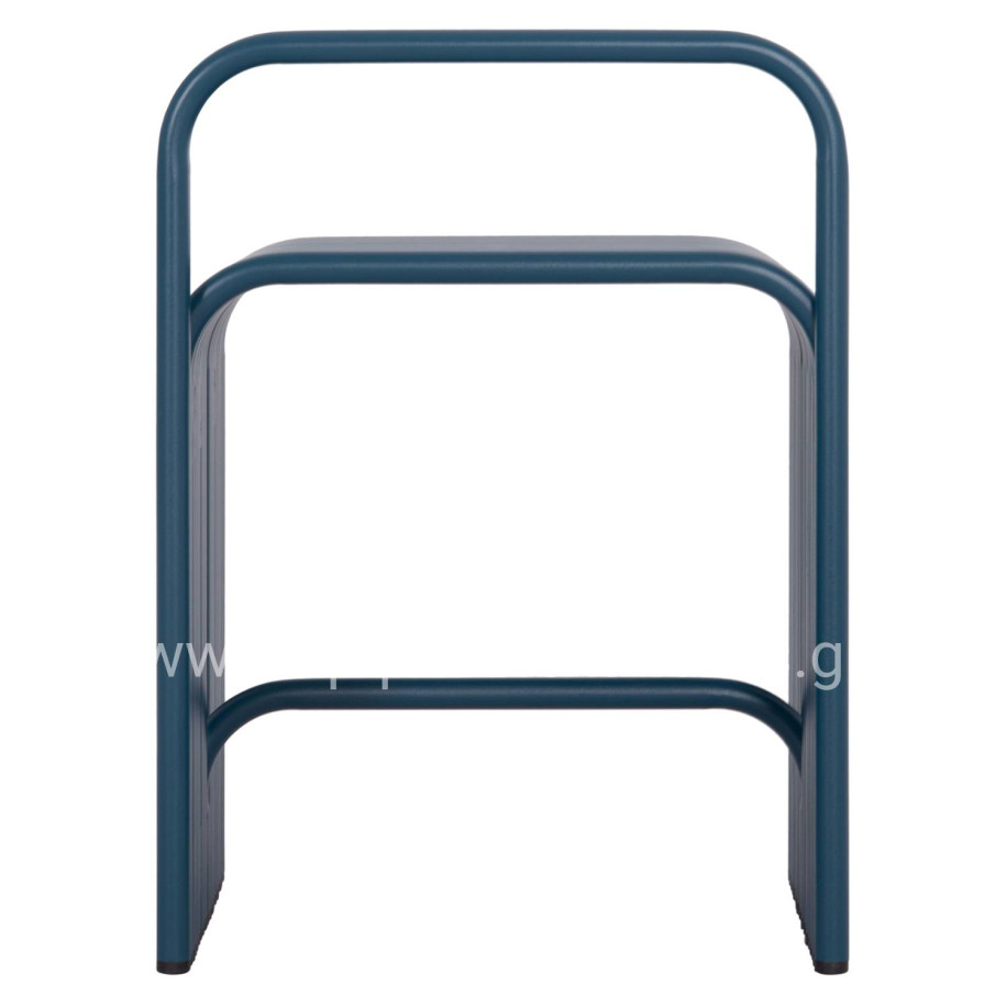 STOOL SERIES INTREPID HM6326.08 ALUMINUM IN BLUE COLOR 40x38x55Hcm.