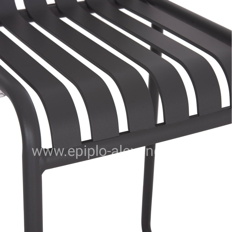 ΣΚΑΜΠΟ ΜΠΑΡ ΑΛΟΥΜΙΝΙΟΥ RACHEL HM6341.01 ΓΚΡΙ 47x56,5x98,5Υεκ.