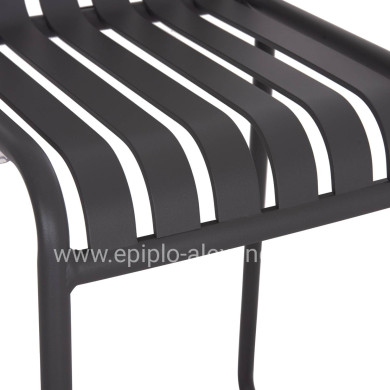 ΣΚΑΜΠΟ ΜΠΑΡ ΑΛΟΥΜΙΝΙΟΥ RACHEL HM6341.01 ΓΚΡΙ 47x56,5x98,5Υεκ.