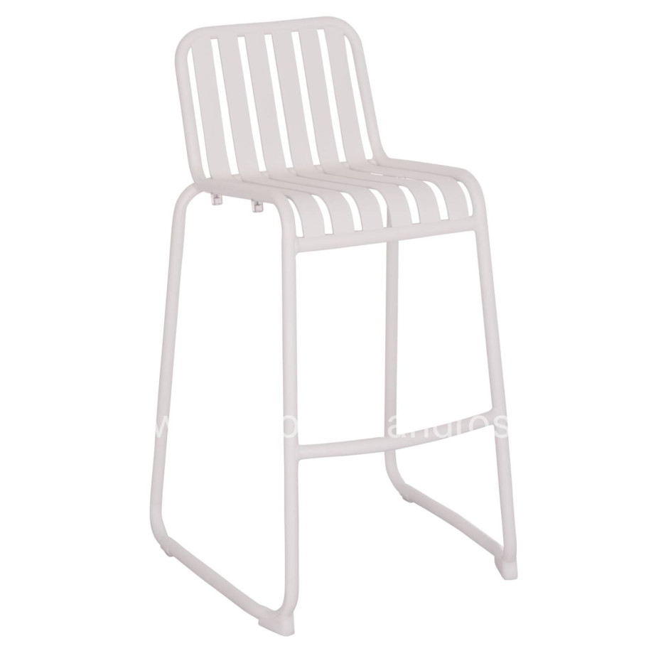 ΣΚΑΜΠΟ ΜΠΑΡ ΑΛΟΥΜΙΝΙΟΥ RACHEL HM6341.02 ΛΕΥΚΟ 47x56,5x98,5Υεκ.