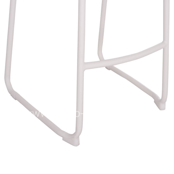 BAR STOOL ALUMINUM RACHEL HM6341.02 WHITE COLOR 47x56.5x98.5Hcm.