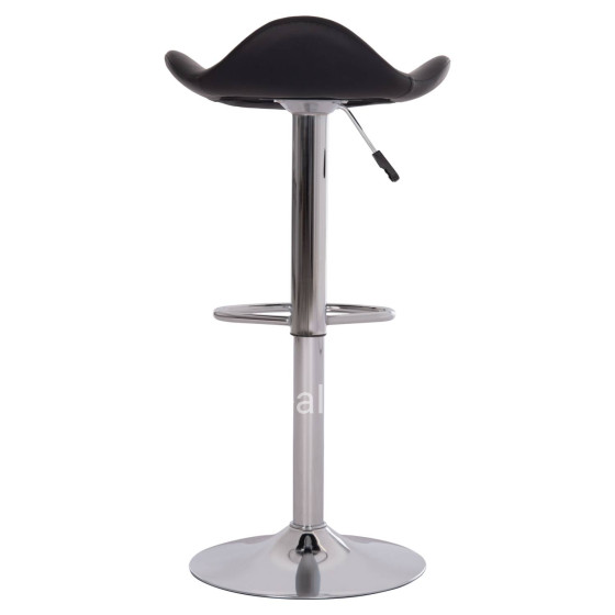 BAR STOOL SWIVEL GANNA HM201.21 WITH SUSPENSION-BLACK PU 44x42x87Hcm.