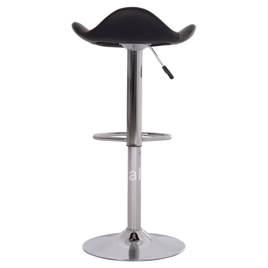 ΣΚΑΜΠO ΜΠΑΡ ΠΕΡΙΣΤΡΕΦΟΜΕΝΟ GANNA HM201.21 ΜΕ ΑΜΟΡΤΙΣΕΡ-ΜΑΥΡΟ PU 44x42x87Υεκ.