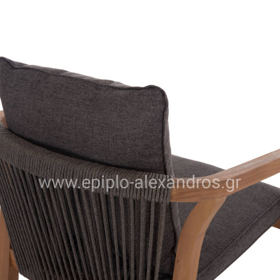 ΠΟΛΥΘΡΟΝΑ CONTREL HM6244.02 ΞΥΛΟ ΑΚΑΚΙΑΣ ΦΥΣΙΚΟ-ΣΧΟΙΝΙ & ΜΑΞΙΛΑΡΙΑ ΓΚΡΙ 58x60x74Υεκ.