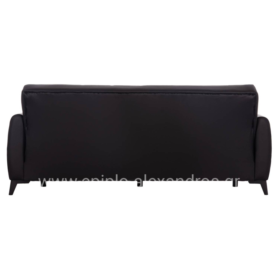 SOFA-BED 3-SEATER WITH STORAGE SPACE NIKKO HM3292.11 BLACK PU 207x80x82Hcm.