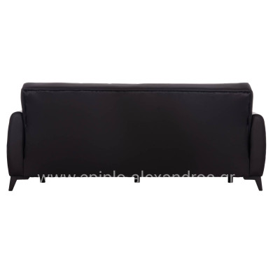 SOFA-BED 3-SEATER WITH STORAGE SPACE NIKKO HM3292.11 BLACK PU 207x80x82Hcm.
