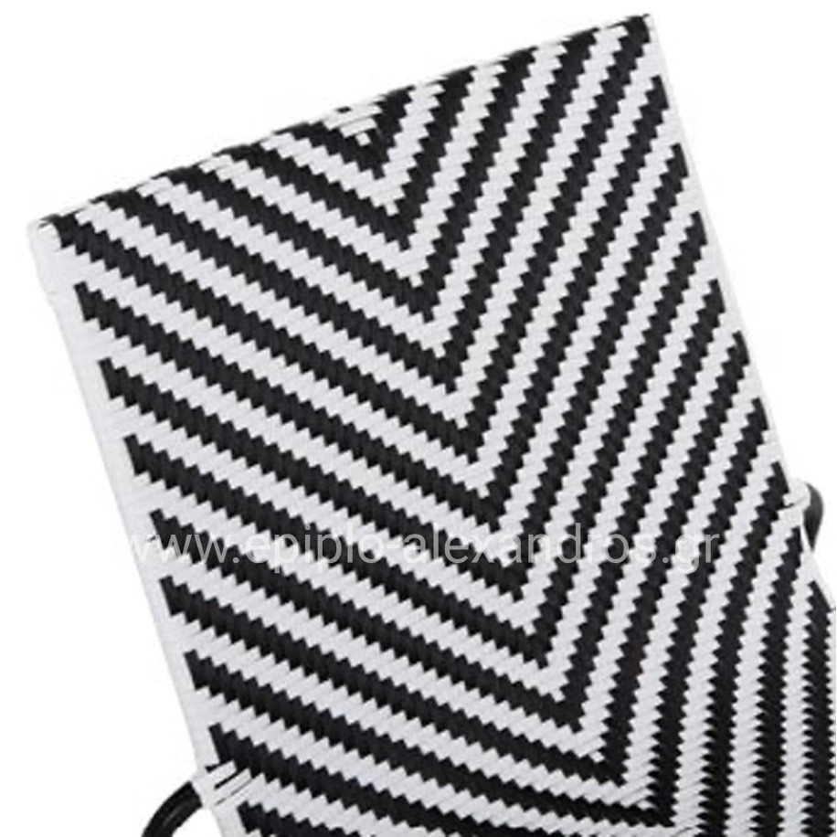 ΣΕΤ LOUNGE 3TMX ΕΞ.ΧΩΡΟΥ PONY HM21193.02 ΜΕΤΑΛΛΟ ΚΑΙ ΣΥΝΘ.RATTAN ΣΕ ΛΕΥΚΟ-ΜΑΥΡΟ