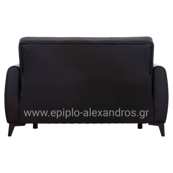 SOFA-BED 2-SEATER WITH STORAGE SPACE NIKKO HM3293.11 BLACK PU 144x75x84Hcm.