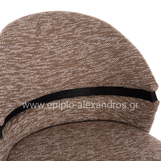 ΣΚΑΜΠΟ ΜΠΑΡ ΠΕΡΙΣΤΡΕΦΟΜΕΝΟ DEKKER HM18250.02 PLYWOOD ΜΑΥΡΟ--ΥΦΑΣΜΑ ΚΑΦΕ 48x54x96Υεκ.