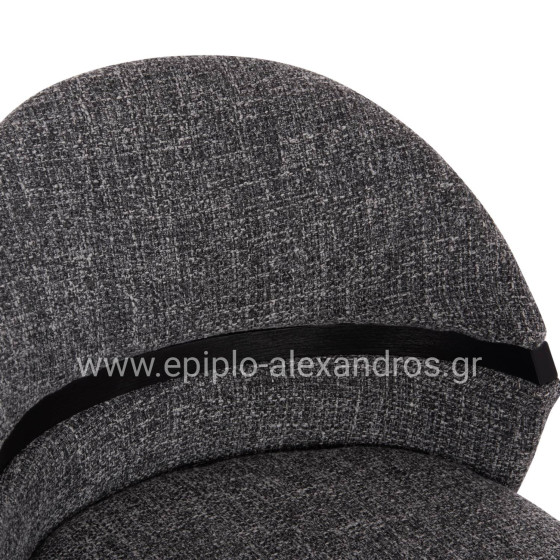 ΣΚΑΜΠΟ ΜΠΑΡ ΠΕΡΙΣΤΡΕΦΟΜΕΝΟ DEKKER HM18250.03 PLYWOOD ΜΑΥΡΟ--ΥΦΑΣΜΑ ΓΚΡΙ 48x54x96Υεκ.