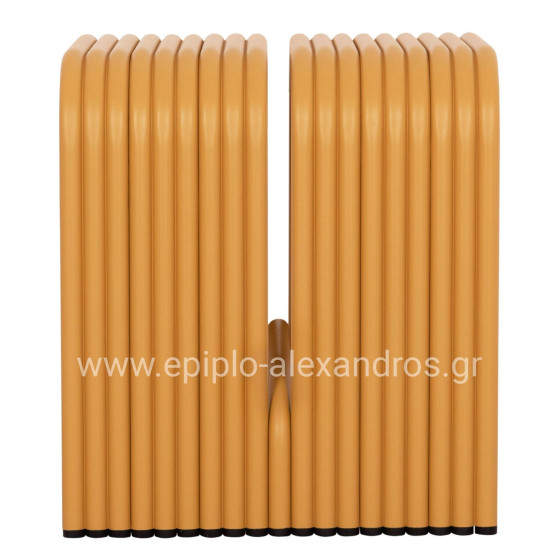 STOOL SERIES INTREPID HM6325.06 ALUMINUM IN MUSTARD YELLOW COLOR 40x38x42.5Hcm.