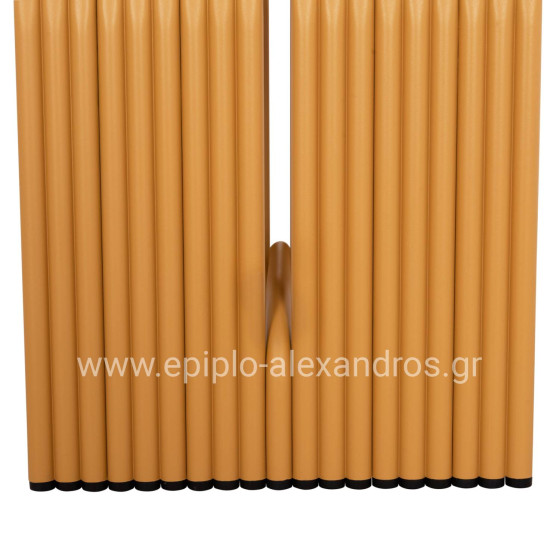 STOOL SERIES INTREPID HM6325.06 ALUMINUM IN MUSTARD YELLOW COLOR 40x38x42.5Hcm.