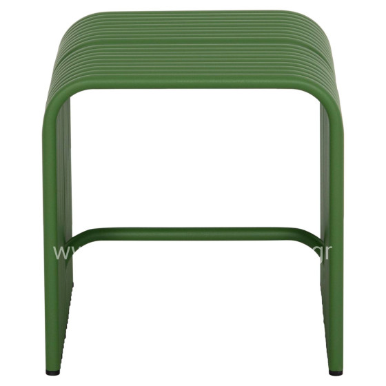 STOOL SERIES INTREPID HM6325.07 ALUMINUM IN GREEN COLOR 40x38x42.5Hcm.
