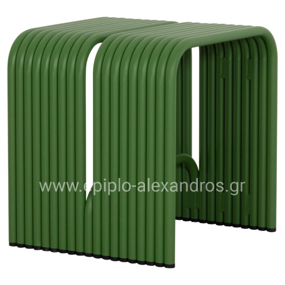 STOOL SERIES INTREPID HM6325.07 ALUMINUM IN GREEN COLOR 40x38x42.5Hcm.